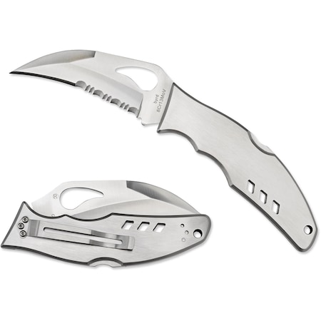 Spyderco 2024 Spyderco Crossbill Stainless Combo SPY-BY07PS